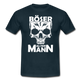 Totenkopf Böser Alter Mann Lustiges T-Shirt - Navy