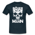 Totenkopf Böser Alter Mann Lustiges T-Shirt - Navy