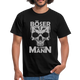 Totenkopf Böser Alter Mann Lustiges T-Shirt - Schwarz