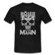 Totenkopf Böser Alter Mann Lustiges T-Shirt - Schwarz