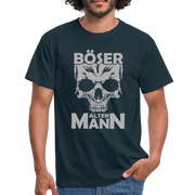 Totenkopf Böser Alter Mann Lustiges T-Shirt - Navy