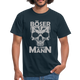 Totenkopf Böser Alter Mann Lustiges T-Shirt - Navy