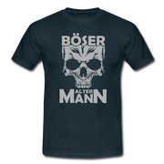 Totenkopf Böser Alter Mann Lustiges T-Shirt - Navy