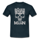 Totenkopf Böser Alter Mann Lustiges T-Shirt - Navy