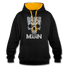 Totenkopf Böser Alter Mann Lustiger Kontrast-Hoodie - Schwarz/Gold