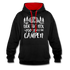 Camping Womo Der Tut Nix Der Will Nur Campen Camper Kontrast-Hoodie - Schwarz/Rot