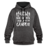 Camping Womo Der Tut Nix Der Will Nur Campen Camper Kontrast-Hoodie - Anthrazit/Schwarz