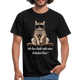 Faule Coole Katze - Bin nicht doch zum arbeiten hier Lustiges T-Shirt - Schwarz