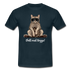 Faule Coole Katze - Chill Mal Digga Lustiges T-Shirt - Navy