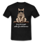 Faule Coole Katze -Sorry bin zu spät wollte nicht kommen Lustiges T-Shirt - Schwarz