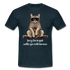 Faule Coole Katze -Sorry bin zu spät wollte nicht kommen Lustiges T-Shirt - Navy