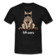 Faule Coole Katze - ICH WARS Lustiges T-Shirt - Schwarz