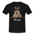 Faule Coole Katze - ICH WARS Lustiges T-Shirt - Schwarz