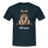 Faule Coole Katze - ICH WARS Lustiges T-Shirt - Navy