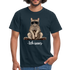 Faule Coole Katze - ICH WARS Lustiges T-Shirt - Navy