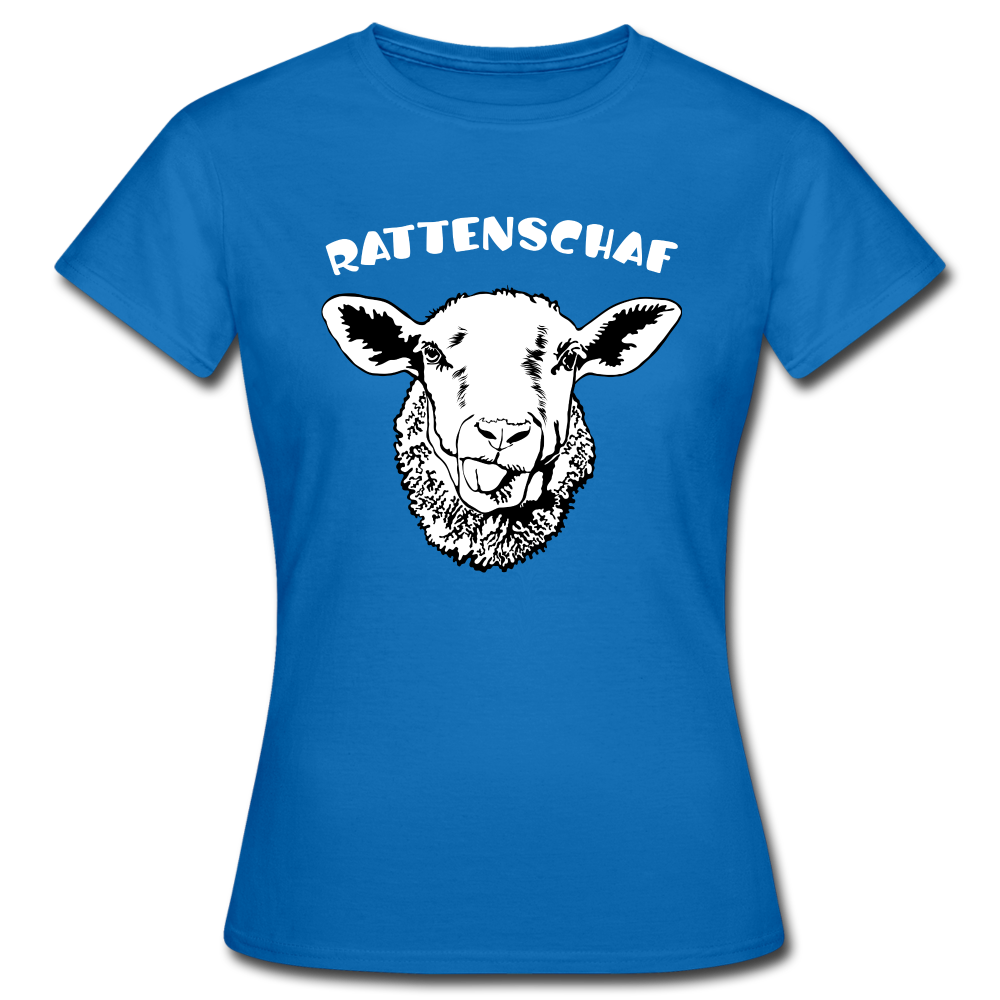 Cooles Schaf Rattenschaf Lustiges Frauen T-Shirt - Royalblau