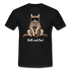 Faule Coole Katze - Chill mal BRO! Lustiges T-Shirt - Schwarz