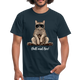 Faule Coole Katze - Chill mal BRO! Lustiges T-Shirt - Navy