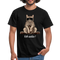 Faule Coole Katze - geh weiter! Lustiges T-Shirt - Schwarz