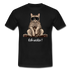 Faule Coole Katze - geh weiter! Lustiges T-Shirt - Schwarz