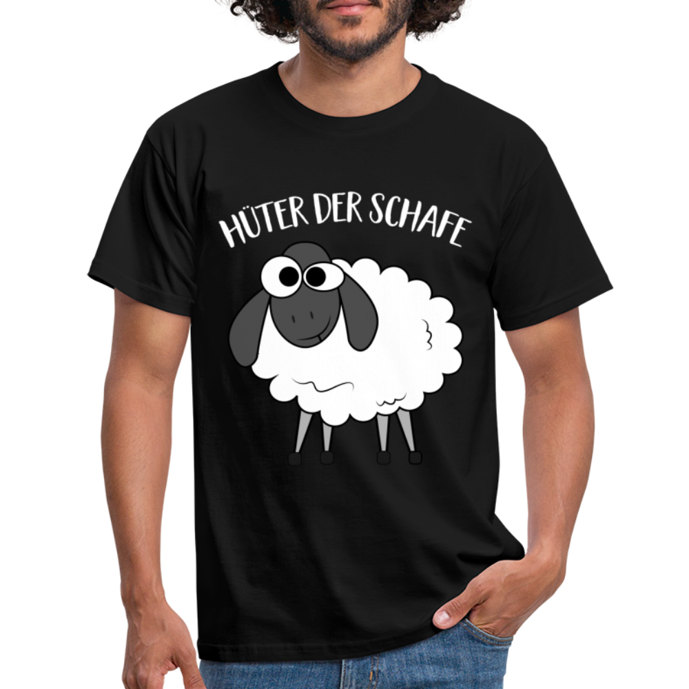 Schäfer Bauern Hüter Der Schafe Lustiges T-Shirt - Schwarz