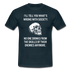 Totenkopf mit lustigen englischen Spruch Sarkasmus T-Shirt - Navy