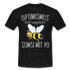 Imker Geschenk T-Shirt Optimismus heißt umgekehrt SUMSI MIT PO - Schwarz