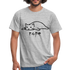 Faule Katze NOPE Lustiges T-Shirt Geschenk Katzenliebhaber - Grau meliert