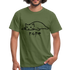 Faule Katze NOPE Lustiges T-Shirt Geschenk Katzenliebhaber - Militärgrün