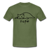 Faule Katze NOPE Lustiges T-Shirt Geschenk Katzenliebhaber - Militärgrün