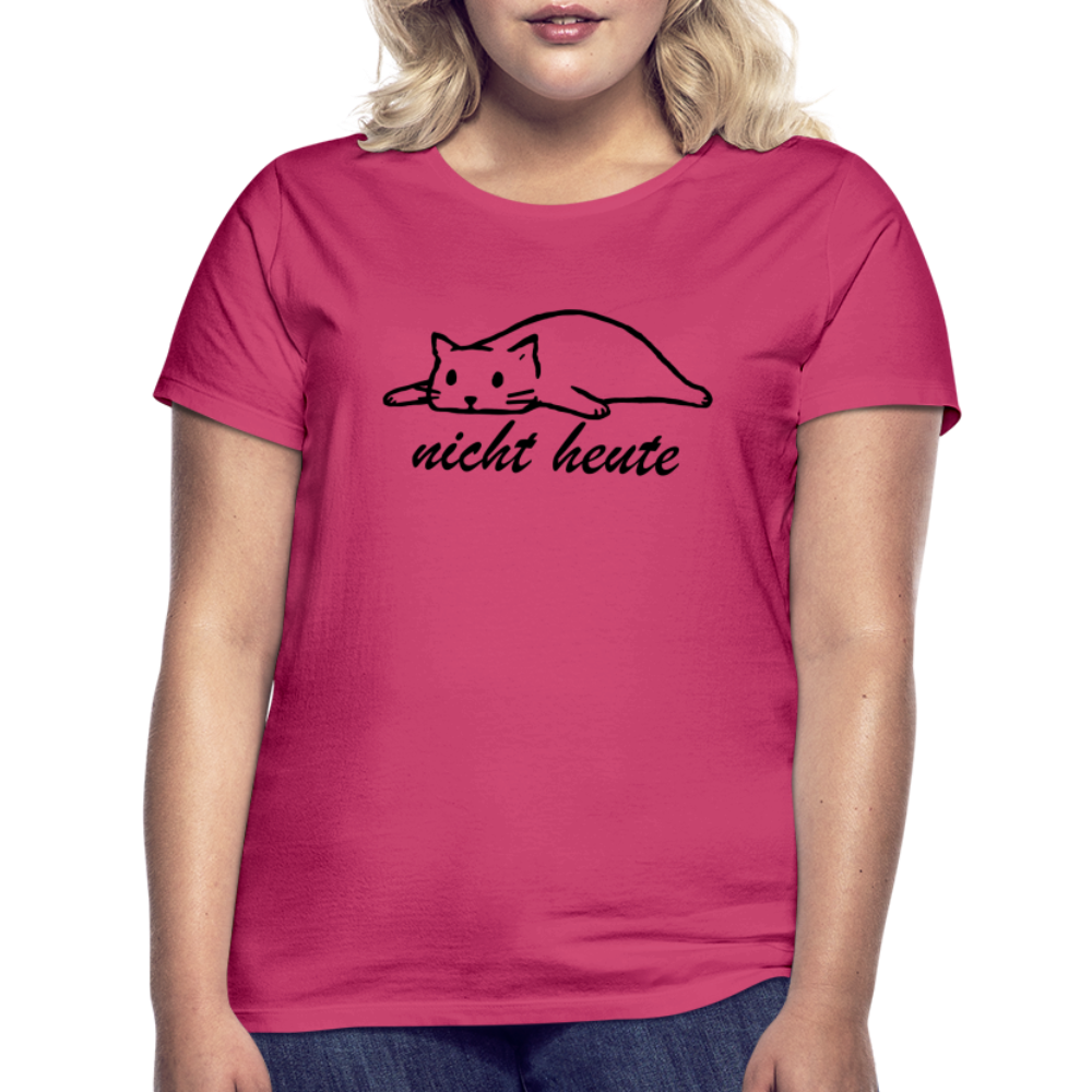 Faule Katze Nicht Heute Lustiges Frauen T-Shirt Geschenk - Azalea