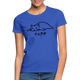 Faule Katze NOPE Lustiges Frauen T-Shirt Geschenk Katzenliebhaber - Royalblau
