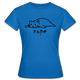 Faule Katze NOPE Lustiges Frauen T-Shirt Geschenk Katzenliebhaber - Royalblau