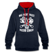Mechaniker Mechatroniker Geschenk - Was Nicht passt wird passend gemacht Kontrast-Hoodie - Navy/Rot