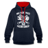 Mechaniker Mechatroniker Geschenk - Was Nicht passt wird passend gemacht Kontrast-Hoodie - Navy/Rot