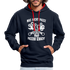 Mechaniker Mechatroniker Geschenk - Was Nicht passt wird passend gemacht Kontrast-Hoodie - Navy/Rot