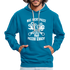 Mechaniker Mechatroniker Geschenk - Was Nicht passt wird passend gemacht Kontrast-Hoodie - Pfauenblau/Grau meliert