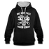 Mechaniker Mechatroniker Geschenk - Was Nicht passt wird passend gemacht Kontrast-Hoodie - Schwarz/Grau meliert