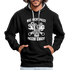 Mechaniker Mechatroniker Geschenk - Was Nicht passt wird passend gemacht Kontrast-Hoodie - Schwarz/Grau meliert