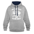 Mechaniker Mechatroniker Geschenk - Was Nicht passt wird passend gemacht Kontrast-Hoodie - Grau meliert/Navy