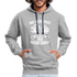 Mechaniker Mechatroniker Geschenk - Was Nicht passt wird passend gemacht Kontrast-Hoodie - Grau meliert/Navy