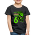 6. Kinder Geburtstag Geschenk Dinosaurier T-Rex Ich bin 6 Kinder Premium T-Shirt - Schwarz