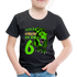 6. Kinder Geburtstag Geschenk Dinosaurier T-Rex Ich bin 6 Kinder Premium T-Shirt - Schwarz