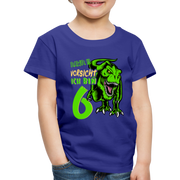 6. Kinder Geburtstag Geschenk Dinosaurier T-Rex Ich bin 6 Kinder Premium T-Shirt - Königsblau