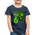 6. Kinder Geburtstag Geschenk Dinosaurier T-Rex Ich bin 6 Kinder Premium T-Shirt - Navy