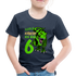 6. Kinder Geburtstag Geschenk Dinosaurier T-Rex Ich bin 6 Kinder Premium T-Shirt - Navy