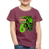 6. Kinder Geburtstag Geschenk Dinosaurier T-Rex Ich bin 6 Kinder Premium T-Shirt - Bordeauxrot meliert