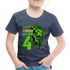 4. Kinder Geburtstag Geschenk Dinosaurier T-Rex Ich bin 4 Kinder Premium T-Shirt - Blau meliert