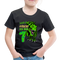 7. Kinder Geburtstag Geschenk Dinosaurier T-Rex Ich bin 7 Kinder Premium T-Shirt - Schwarz