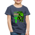 7. Kinder Geburtstag Geschenk Dinosaurier T-Rex Ich bin 7 Kinder Premium T-Shirt - Blau meliert